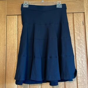 Comfy Lands End Navy Blue Midi Skirt Like New!